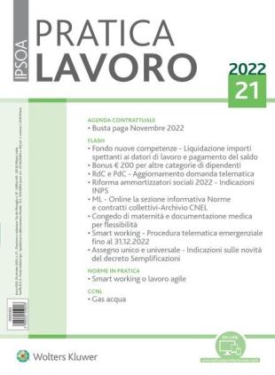 Pratica Lavoro - 29 Ottobre 2022