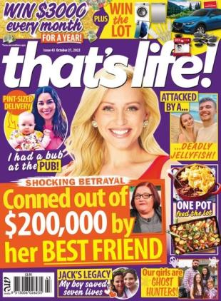 that's life! - October 27 2022