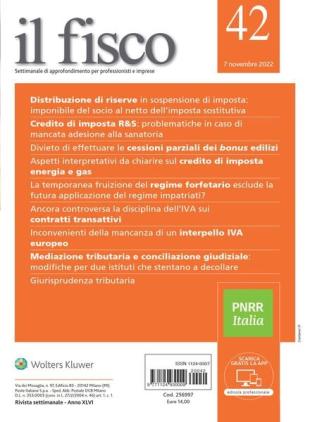 il fisco - 7 Novembre 2022