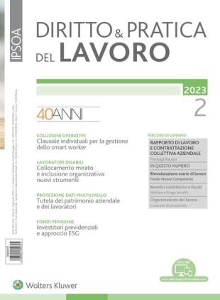 Diritto e Pratica del Lavoro - Febbraio 2023