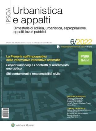 Urbanistica e appalti - N 6 2022