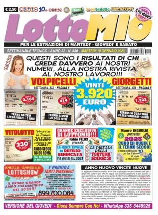 Lottomio - 10 Gennaio 2023