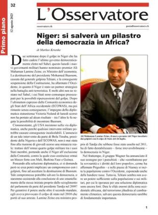 L'Osservatore - 12 Agosto 2023