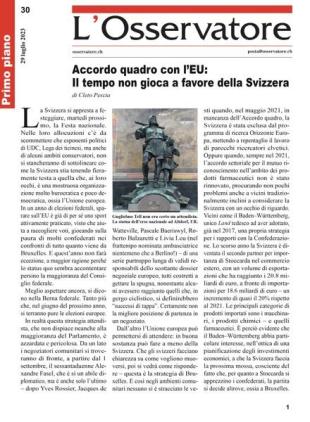 L'Osservatore - 29 luglio 2023
