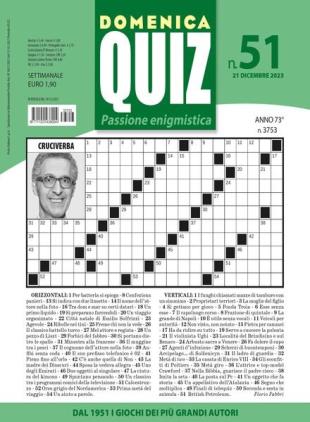 Domenica Quiz - 21 Dicembre 2023