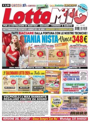 Lottomio del Giovedi - 13 Febbraio 2024