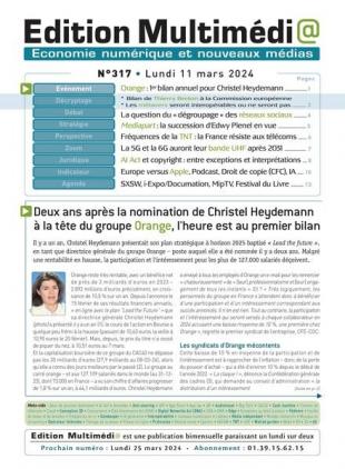 Edition Multimedia - 11 Mars 2024