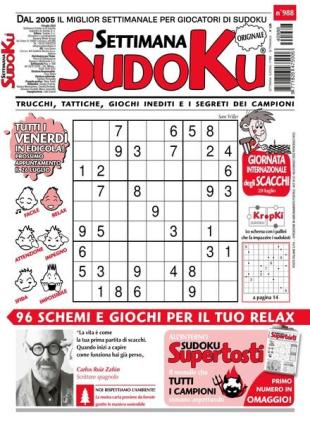 Settimana Sudoku - 19 Luglio 2024