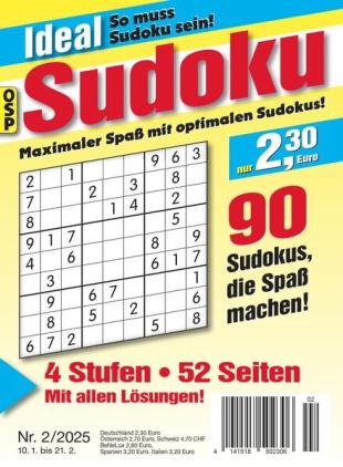 Ideal Sudoku - Nr 2 2025