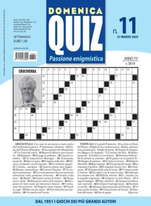 Domenica Quiz - 27 Marzo 2025