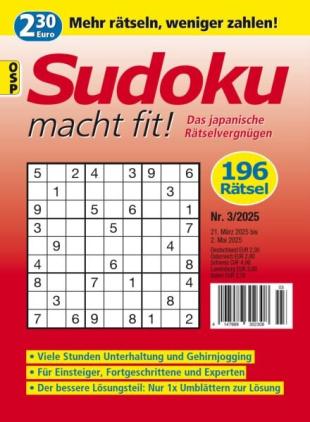 Sudoku macht fit - Nr 3 2025