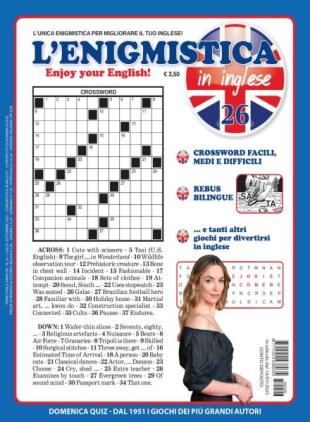 Enigmistica in inglese - Luglio-Settembre 2025