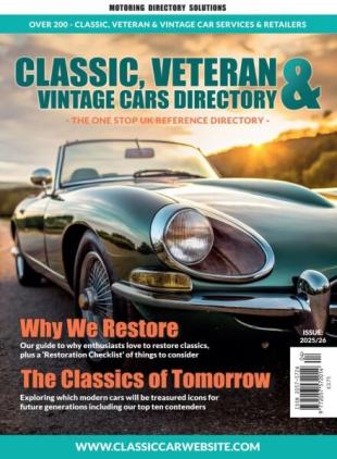 Classic Veteran & Vintage Car Directory - 2025-2026