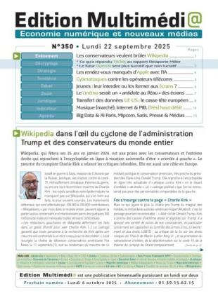 Edition Multimedia - 22 Septembre 2025