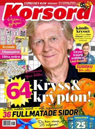 Korsord - 15 September 2025