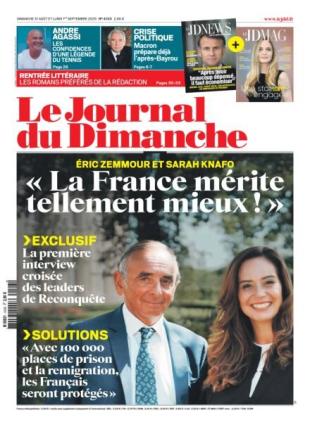 Le Journal du dimanche - 31 Aout 2025