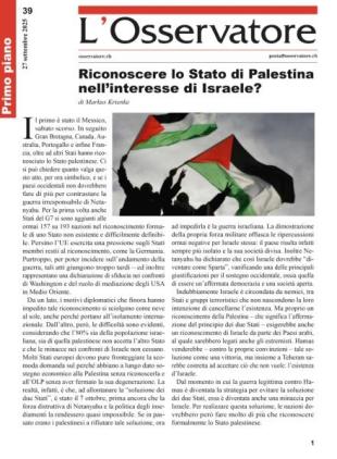 L'Osservatore - 27 Settembre 2025
