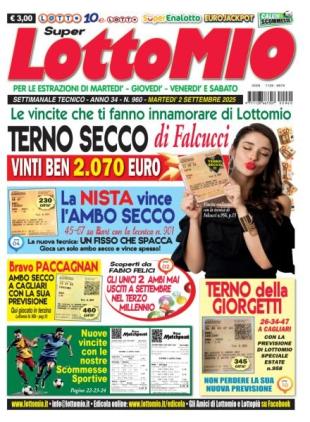 Lottomio del Giovedi - 2 Settembre 2025