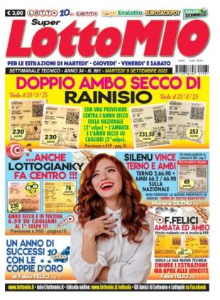 Lottomio del Giovedi - 9 Settembre 2025