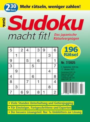 Sudoku macht fit - Nr 7 2025