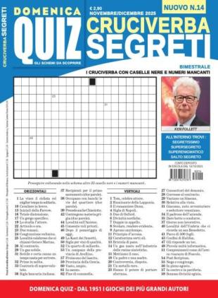Cruciverba Segreti - Novembre-Dicembre 2025