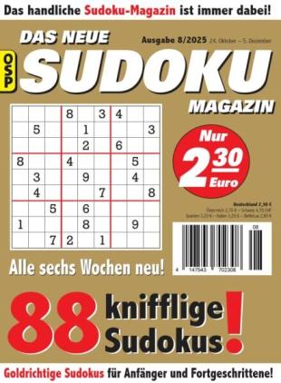 Das Neue Sudoku - Nr 8 2025