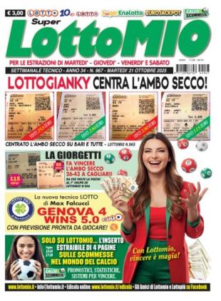 Lottomio del Giovedi - 21 Ottobre 2025