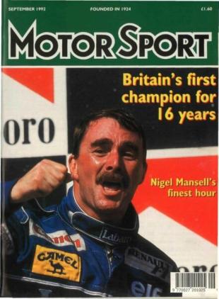 Motor Sport Magazine - September 1992