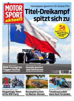 Motorsport aktuell - 21 Oktober 2025