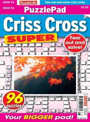 PuzzleLife PuzzlePad Criss Cross Super - October 2025