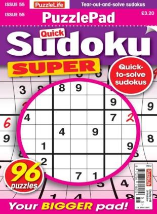 PuzzleLife PuzzlePad Sudoku Super - October 2025