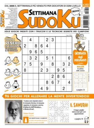 Settimana Sudoku - 3 Ottobre 2025