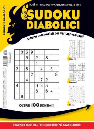 Solo Sudoku Diabolici - Novembre-Dicembre 2025 - Gennaio 2026