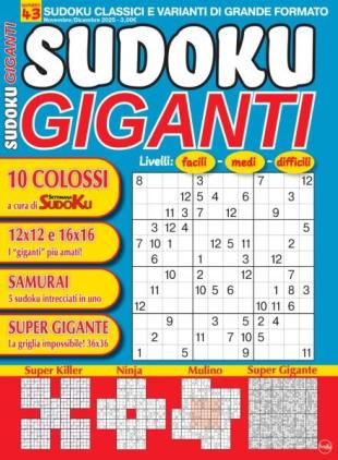 Sudoku Giganti - Novembre-Dicembre 2025