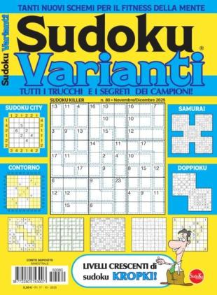 Sudoku Varianti - Novembre-Dicembre 2025