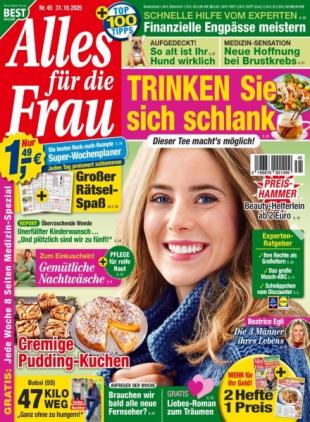 Alles fur die Frau - 31 Oktober 2025