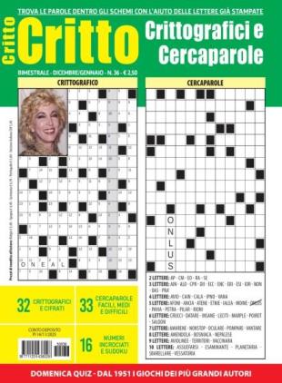 Crittografici & Carcaparole - Dicembre 2025 - Gennaio 2026