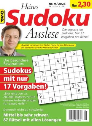 Heines Sudoku Auslese - Nr 9 2025