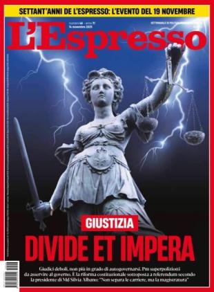 L'Espresso - 14 Novembre 2025