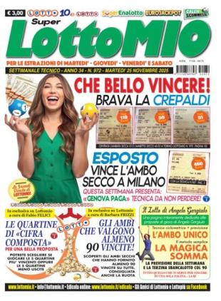 Lottomio del Giovedi - 25 Novembre 2025