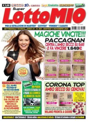 Lottomio del Giovedi - 4 Novembre 2025