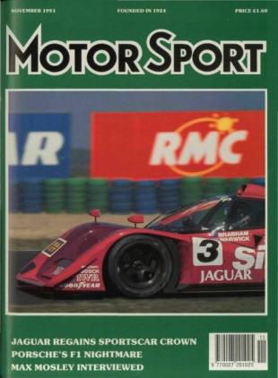 Motor Sport Magazine - November 1991