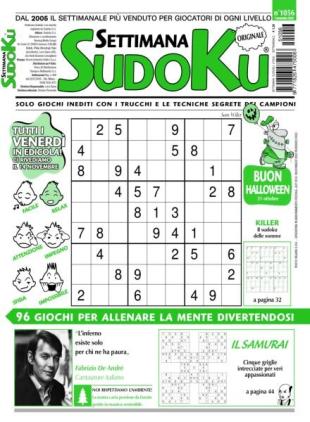 Settimana Sudoku - 7 Novembre 2025