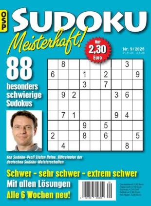 Sudoku Meisterhaft - Nr 9 2025