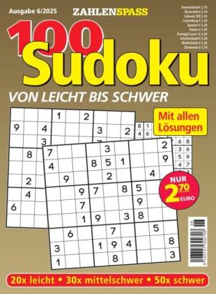 100 Sudoku von leicht bis schwer - Dezember 2025