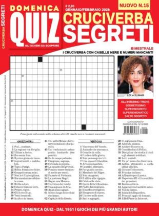 Cruciverba Segreti - Gennaio-Febbraio 2026