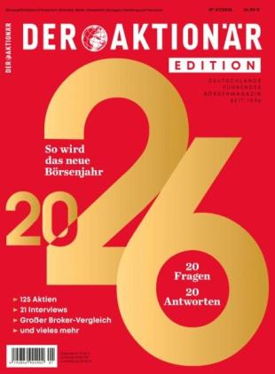 Der Aktionar Edition - Nr 01 2026