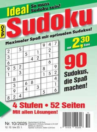 Ideal Sudoku - Nr 10 2025