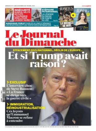 Le Journal du dimanche - 21 Decembre 2025
