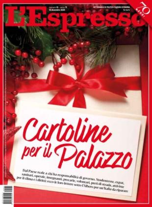 L'Espresso - 19 Dicembre 2025